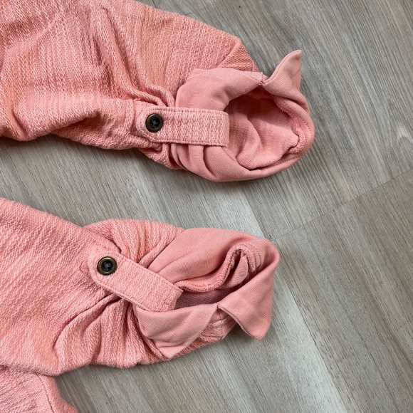 ANTHROPOLOGIE “Saturday Sunday” Coral Pink Jacket with tied back. Size S - Picture 5 of 12